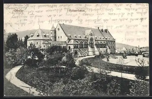 AK Goslar, Blick auf das Kaiserhaus