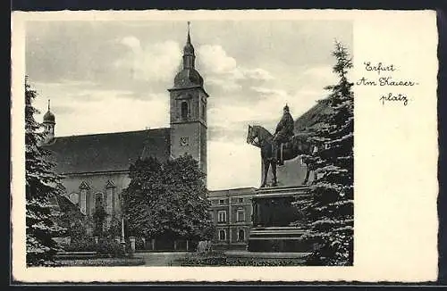 AK Erfurt, Partie am Kaiserplatz