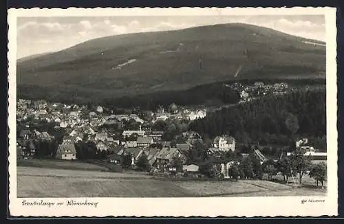 AK Braunlage, Ansicht mit dem Wurmberg