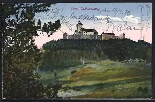 AK Wachsenburg, Blick zur Veste Wachsenburg