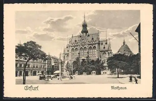 AK Erfurt, Blick auf das Rathaus