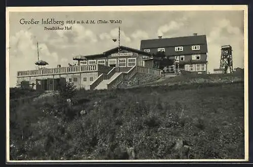 AK Grosser Inselberg /Thür. Wald, Hotel Preussischer Hof