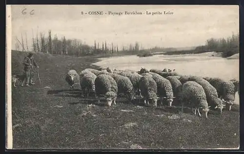 AK Cosne, Paysage Berrichon, la petite Loire