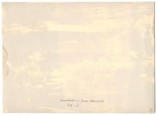 Fotografie unbekannter Fotograf, Ansicht Hamburg, Insel Neuwerk, Leuchtturm und Nebengebäude