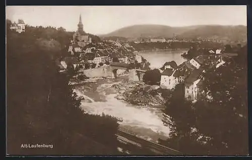 AK Alt-Laufenburg, Teilansicht mit Kirche