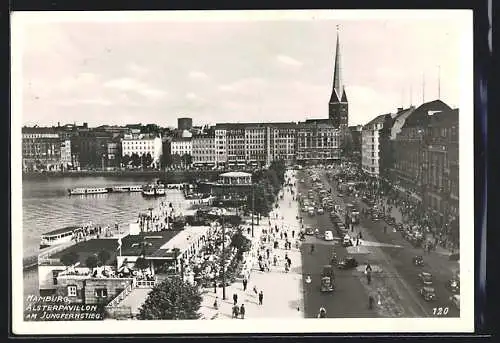 AK Hamburg-Neustadt, Restaurant Alsterpavillon am Jungfernstieg