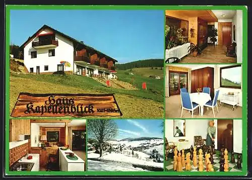 AK Todtnauberg /Schwarzwald, Hotel Haus Kapellenblick