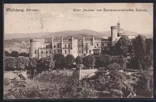 AK Wolfsberg /Kärnten, Gräfl. Henckel von Donnersmarck`sches Schloss