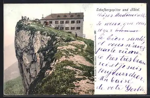 AK Schafberg, Schafbergspitze und Hotel