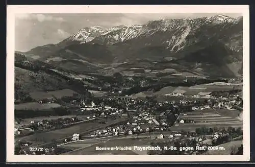 AK Payerbach /N.-Oe., Ortsansicht gegen Rax