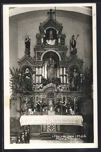 AK Neufelden /O.-Ö., Altar in Maria Pötsch
