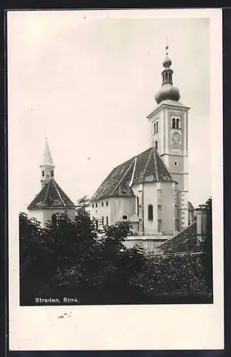 AK Straden /Stmk., Blick zur Kirche