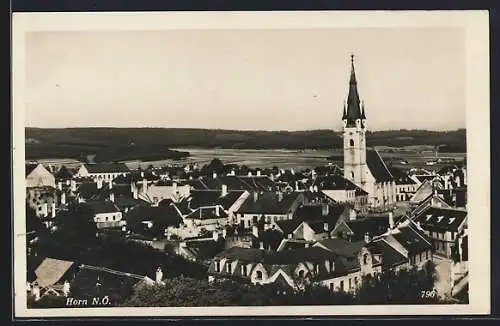 AK Horn /N.-Ö., Ortsansicht aus der Vogelschau