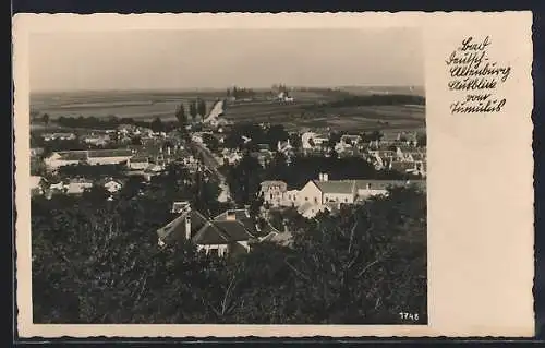 AK Bad Deutsch-Altenburg, Ausblick vom Tumulus