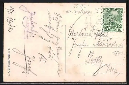 AK Veseli n. L., Panorama vom Ort