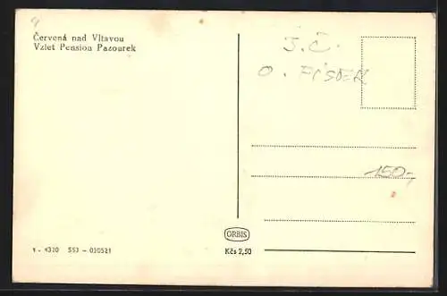 AK Cervena nad Vltavou, Pazourkova Restaurace, Pension, Hotel