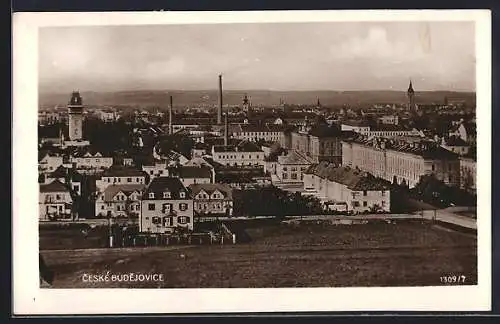 AK Ceskè Budejovice, Ortsansicht aus der Vogelschau