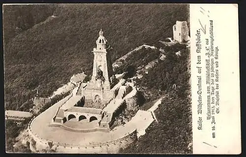 AK Bad Frankenhausen, Kaiser Wilhelm-Denkmal auf dem Kyffhäuser