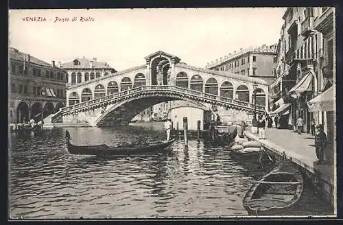 AK Venezia, Ponte di Rialto, Gondeln