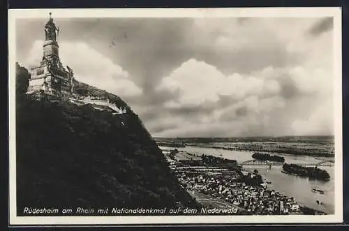 AK Rüdesheim am Rhein, Nationaldenkmal auf dem Niederwald