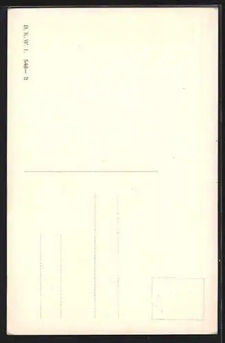 Künstler-AK Brüder Kohn (B.K.W.I) Nr.548-2: Kleines Mädchen mit Jungen bei Liebeswerbung