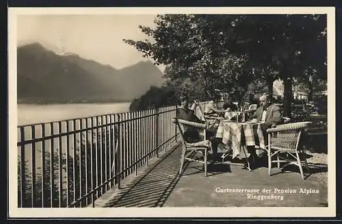 AK Ringgenberg, Hotel-Pension Alpina, Gartenterrasse