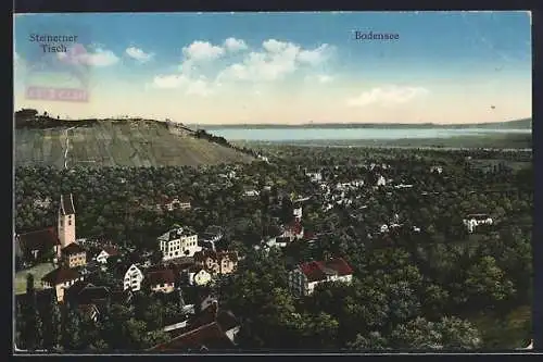 AK Thal /Bodensee, Teilansicht und Steinerner Tisch