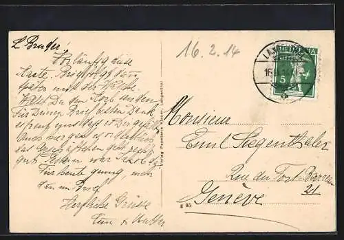 AK Langenthal, Restaurant Wildpark, Hirsche und Rehe im Unterstand