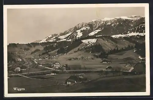 AK Wiggen, Panorama mit Strassenpartie