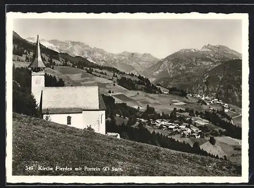 AK Flerden, Kirche mit Portein & Sarn