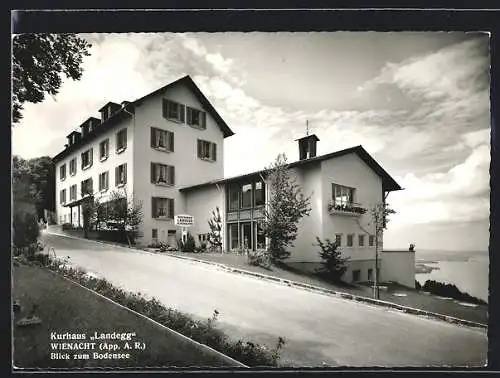 AK Wienacht, Kurhaus Landegg, Blick zum Bodensee