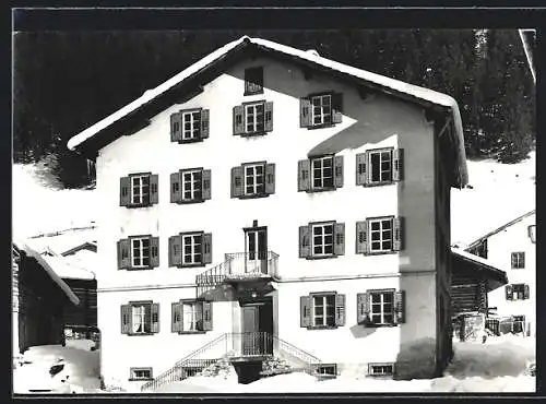 AK Tinizong im Oberhalbstein, Ferienlager Krone im Schnee