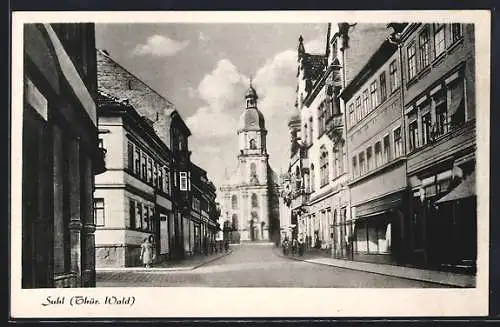 AK Suhl, Blick in die Steinwegstrasse