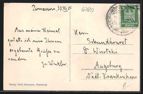 AK Pirmasens, Blick in die Schlossstrasse