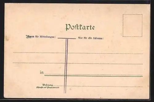 Künstler-AK Edward Theodore Compton: Bad Reichenhall, Blick auf den Ort