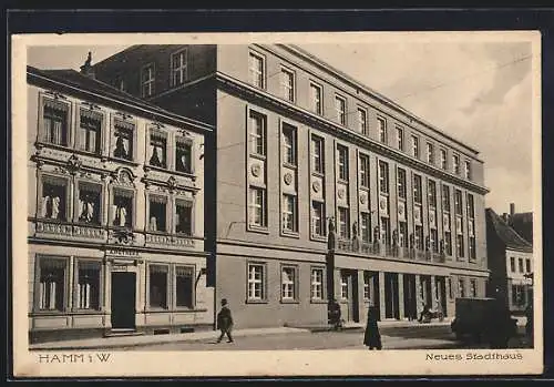 AK Hamm i. W., Apotheke neben dem neuen Stadthaus