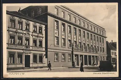 AK Hamm i. W., Neues Stadthaus und Apotheke