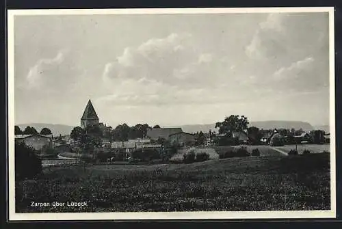 AK Zarpen über Lübeck, Ortspartie