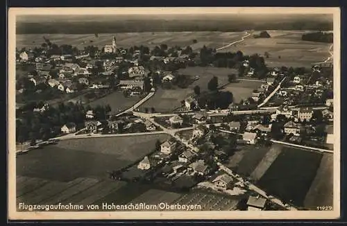 AK Hohenschäftlarn /Oberbayern, Ortsansicht vom Flugzeug aus