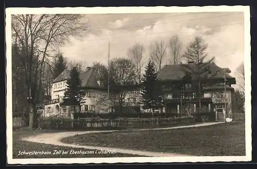 AK Zell b. Ebenhausen, Blick zum Schwesternheim