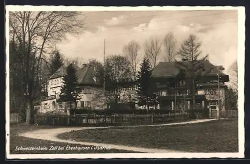 AK Zell b. Ebenhausen, Blick zum Schwesternheim