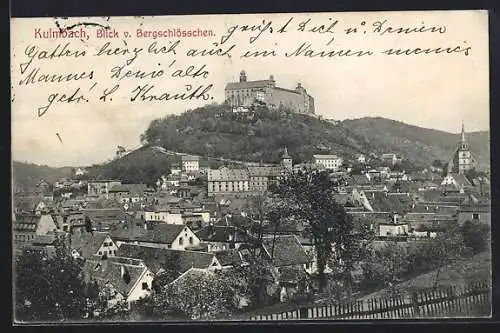 AK Kulmbach, Blick vom Bergschlösschen