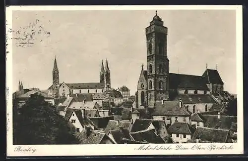 AK Bamberg, Michaeliskirche, Dom, Obere Pfarrkirche