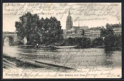 AK Alt-Frankfurt, Alte Brücke und Dom