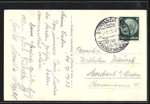 AK Gössweinstein / Fränk. Schweiz, Teilansicht