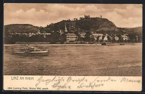 AK Linz am Rhein, Blick auf die Stadt