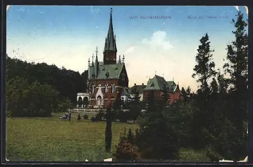 AK Bad Oeynhausen, Teilansicht mit Natur