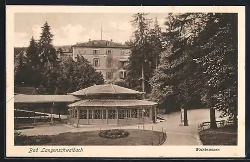 AK Bad Langenschwalbach, Partie am Weinbrunnen