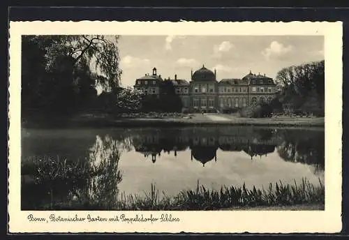 AK Bonn, Botanischer Garten mit Pappelsdorfer Schloss