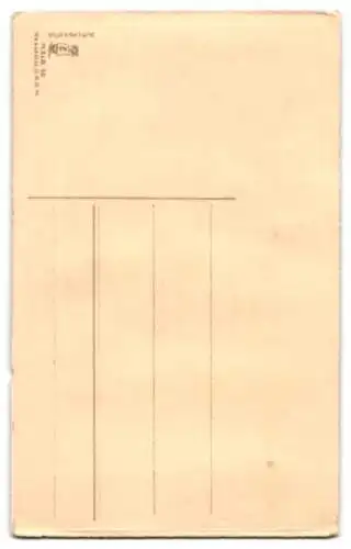 Lithographie Warschau, Einzug deutscher Truppen 1915, Leuchtende Fenster bei Halt gegen das Licht